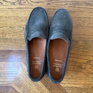 Allen Edmonds Men's Dark Gray Suede Loafers